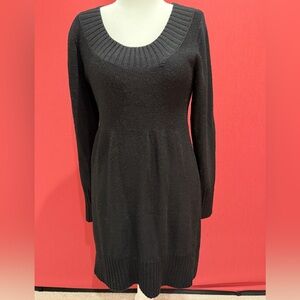 Banana Republic Elegant Black Knit Dress